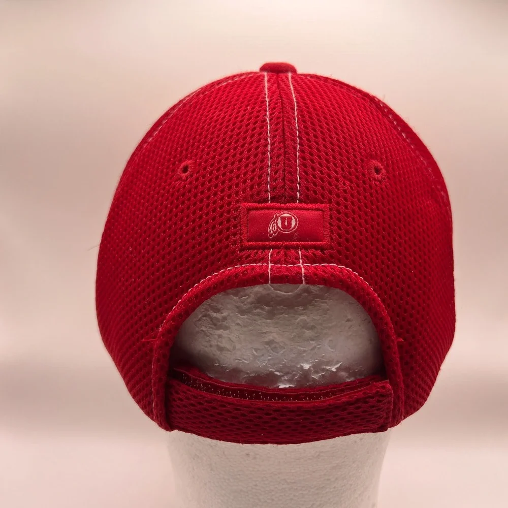 Utah Utes Hat Red Mesh Back Adjustable Baseball Cap NCAA Fan Gear